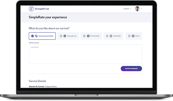 SimpleRate Feedback and Rating System